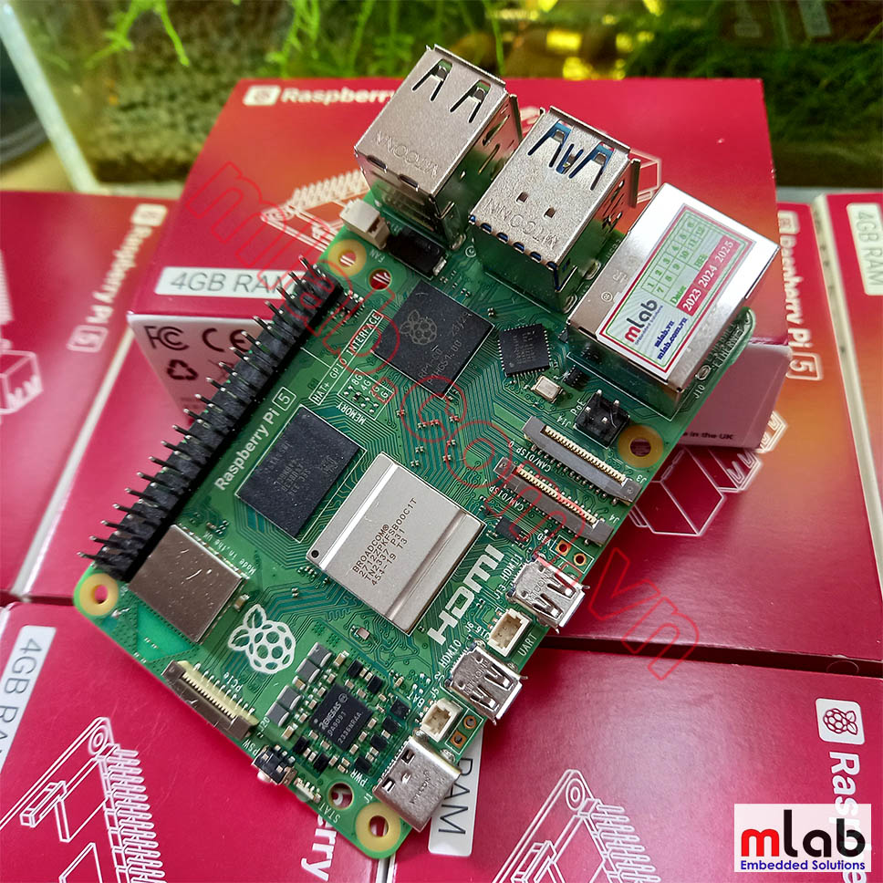 Máy Tính Nhúng Raspberry Pi 5 Dùng Cho Hệ Thống Embedded 1620